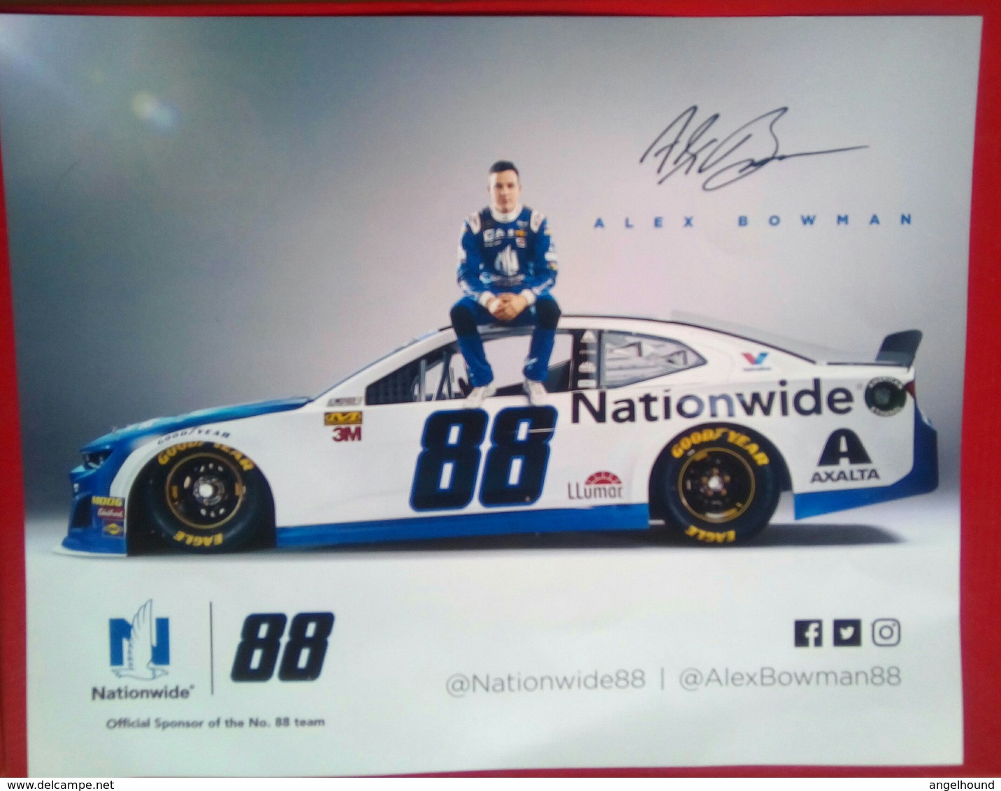 Alex Bowman (USA) - Autografi