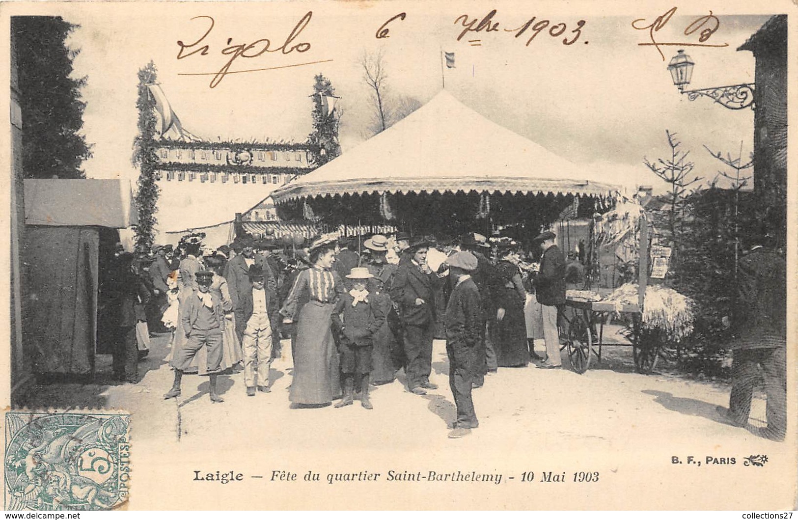 61-L'AIGLE- FÊTE DU QUARTIER SAINT-BARTHELEMY- 10 MAI 1903 - L'Aigle