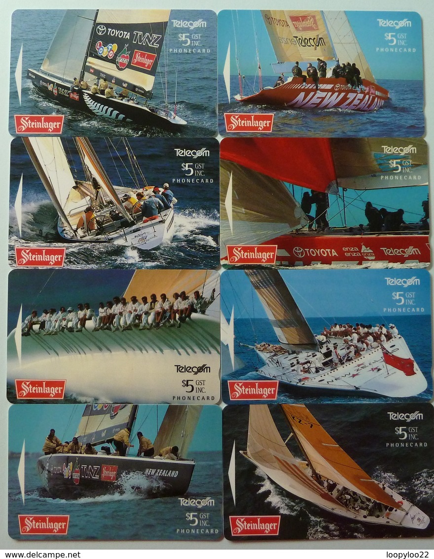 NEW ZEALAND - GPT - NZ-A-83 To 90 - Set Of 8 - 1995 Steinlager - America's Cup Set - Yaght Racing - Mint - Neuseeland