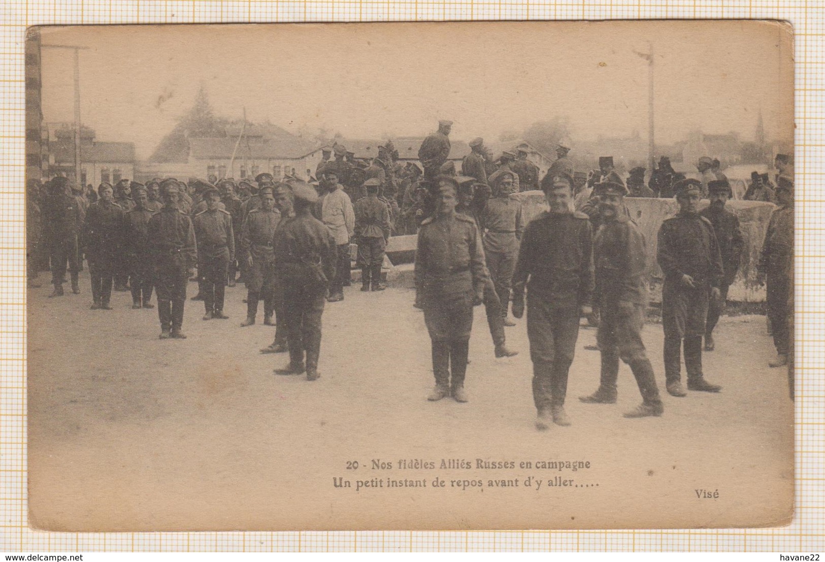 9AL1590 Nos Fidèles Alliés RUSSES En Campagne UN PETIT INSTANT DE REPOS AVANT D'Y ALLER 2 SCANS - War 1914-18