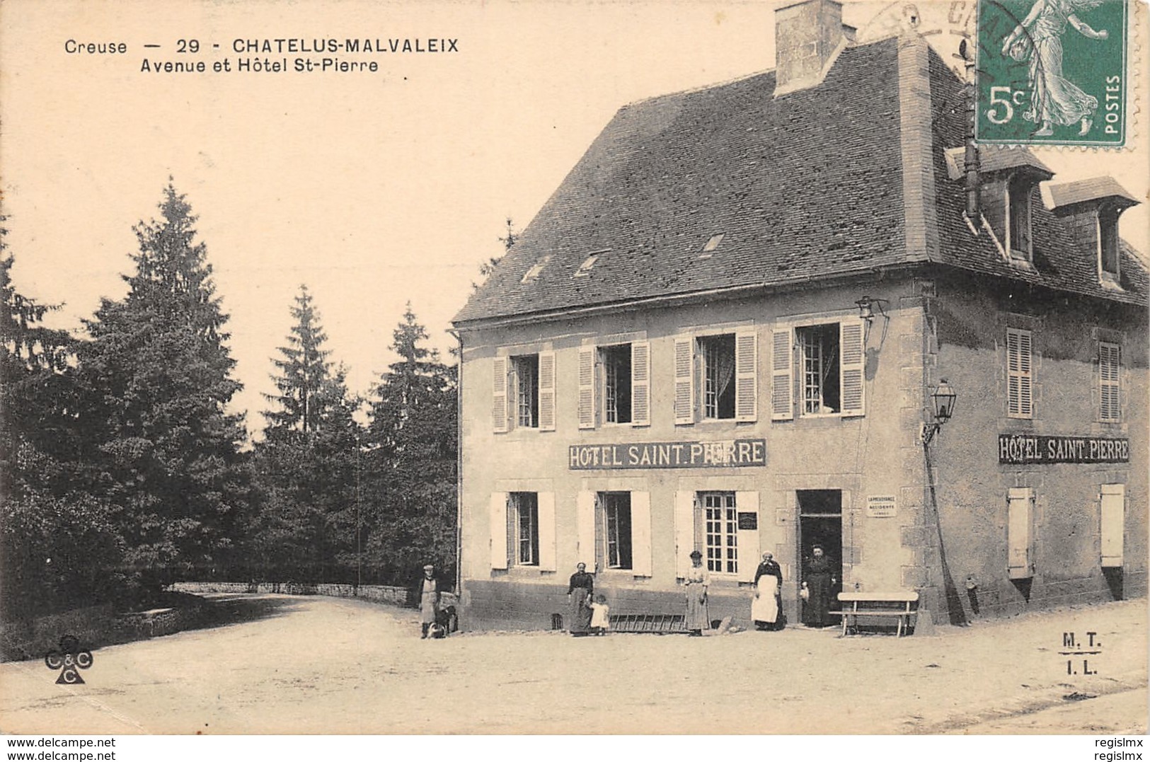 23-CHATELUS MALVALEIX-HOTEL SAINT PIERRE-N°R2041-E/0219 - Chatelus Malvaleix