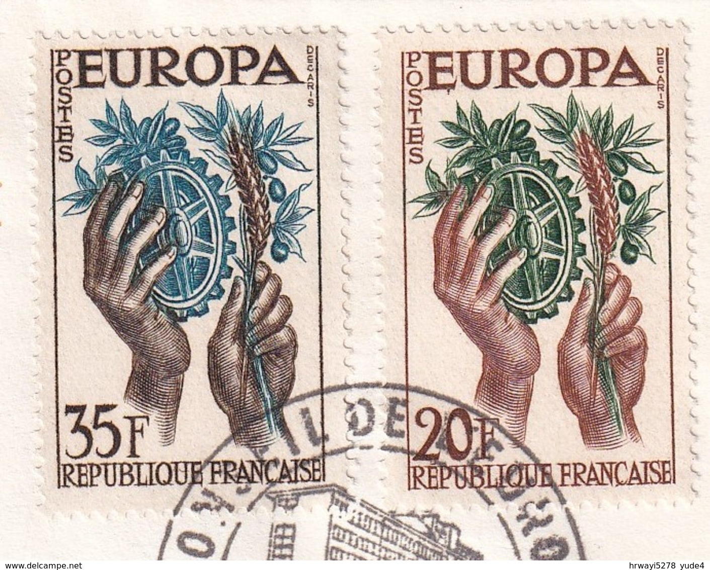 France 1957, FDC Europe. Cv 15 Euro - 1957