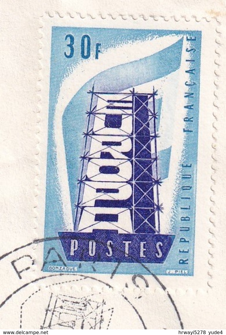 France 1956, 2x FDC Europe. Cv 35 Euro - 1956