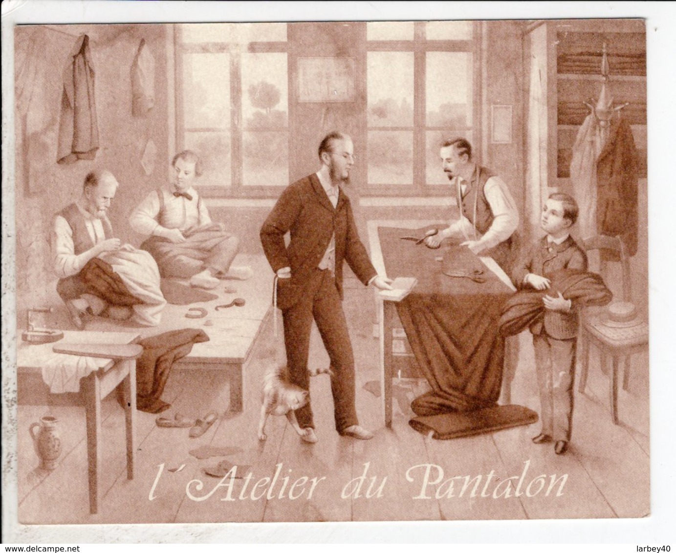 Cpa Illustrateur Lamora  Tarbes L Atelierdu Pantalon - Contemporain (à Partir De 1950)