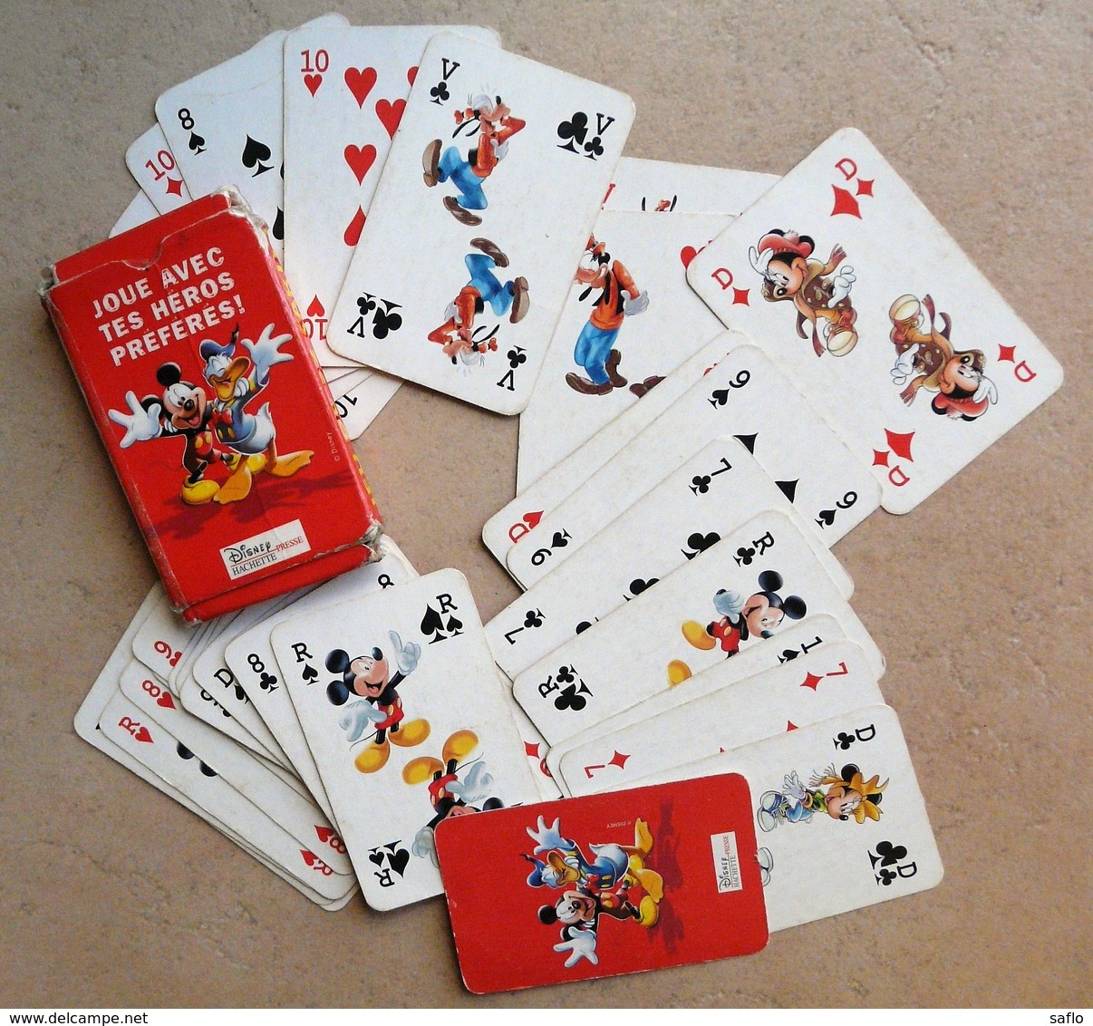 Jeu De 32 Cartes Mickey Mouse Minnie Dingo Disney Presse Hachette - Cartes à Jouer Classiques