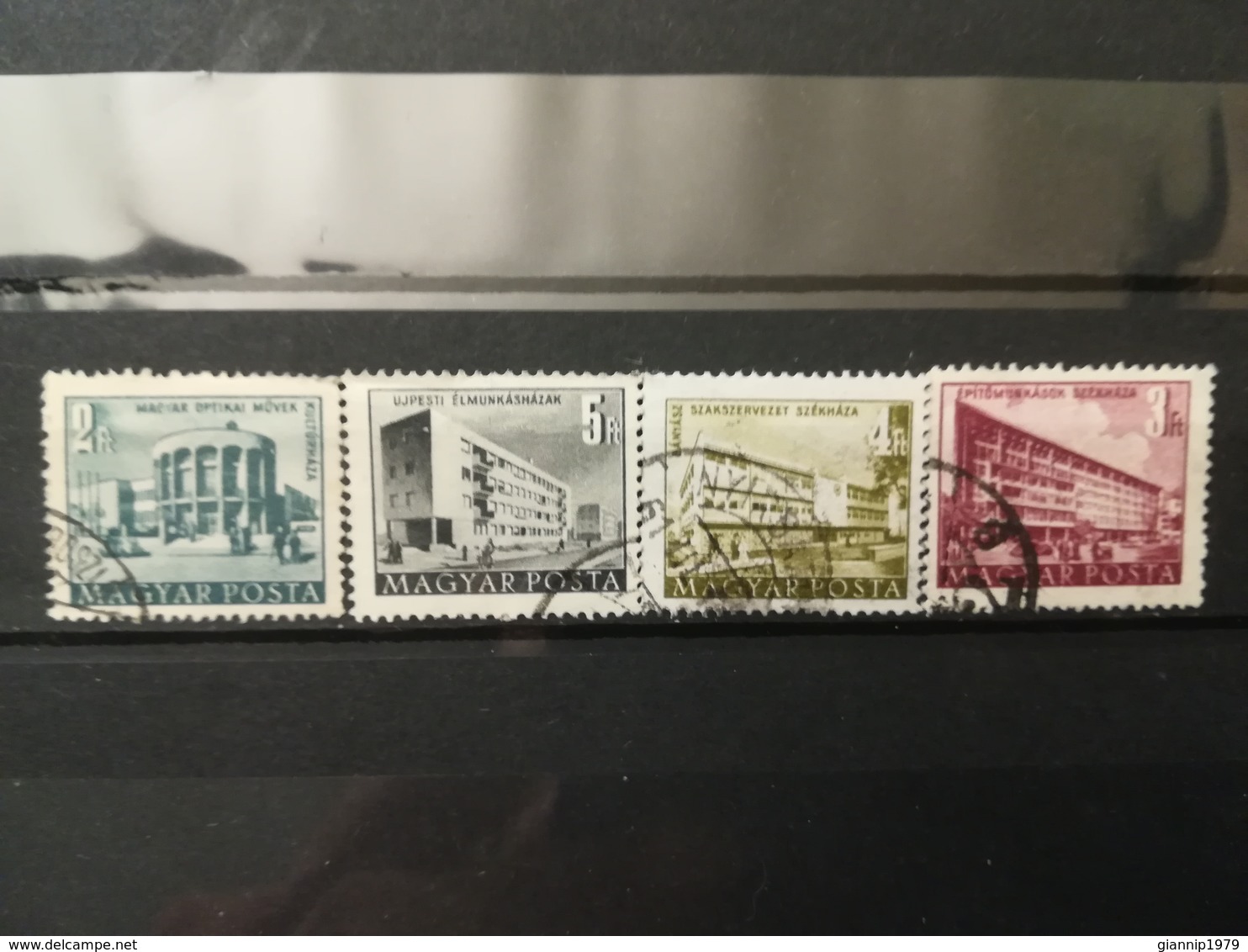 FRANCOBOLLI STAMPS UNGHERIA MAGYAR POSTA 1950 - 1953 USED  PLAN FIVE PIANO QUINQUENNALE HUNGARY - Oblitérés