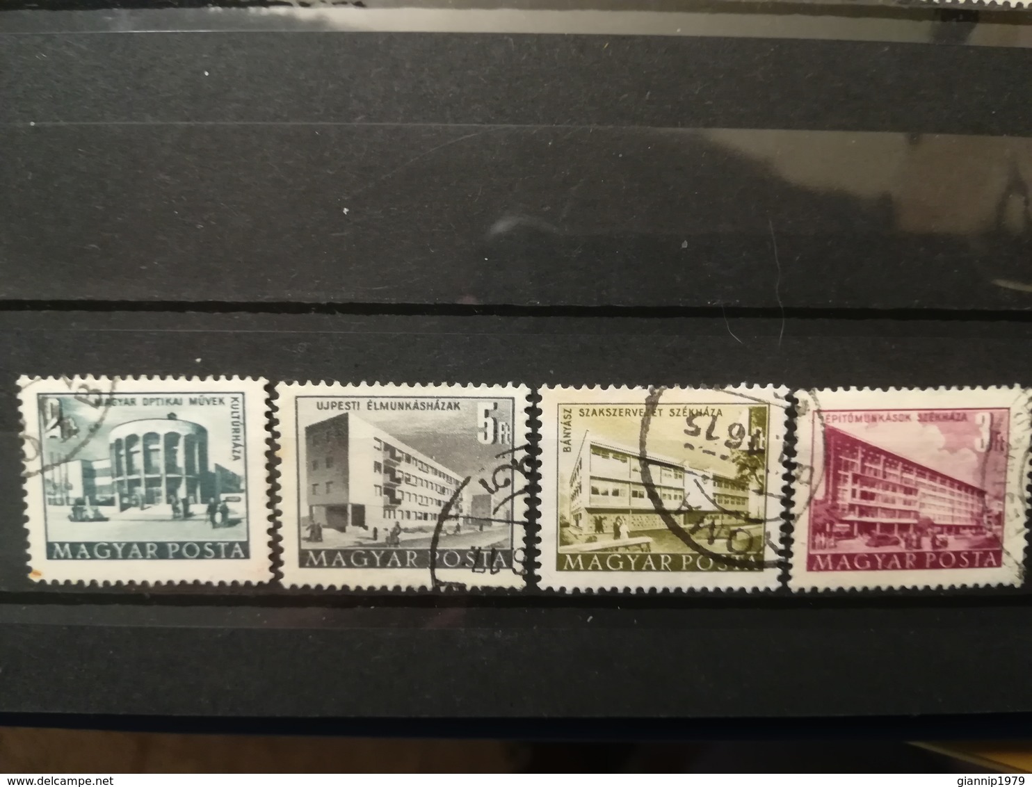 FRANCOBOLLI STAMPS UNGHERIA MAGYAR POSTA 1950 - 1953 USED  PLAN FIVE PIANO QUINQUENNALE HUNGARY - Usati