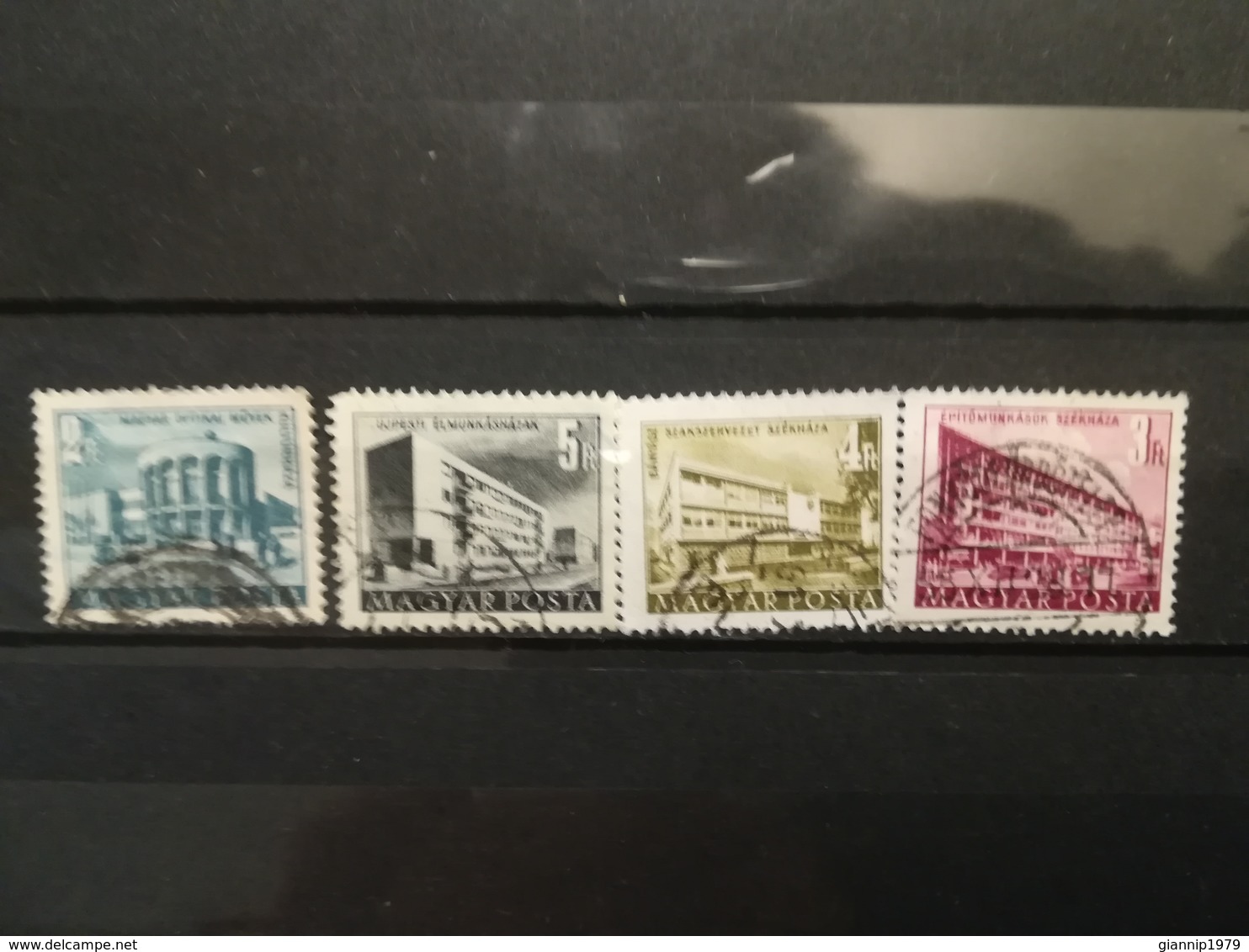 FRANCOBOLLI STAMPS UNGHERIA MAGYAR POSTA 1950 - 1953 USED  PLAN FIVE PIANO QUINQUENNALE HUNGARY - Usati