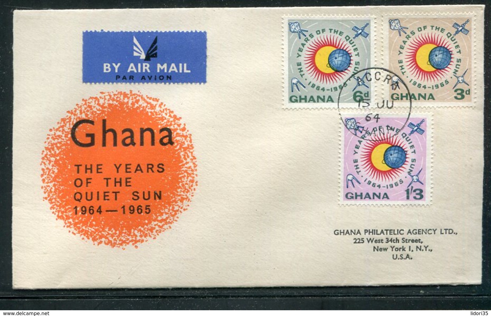 Ghana / 1964 / Mi. 170-172 FDC (18415) - Ghana (1957-...)