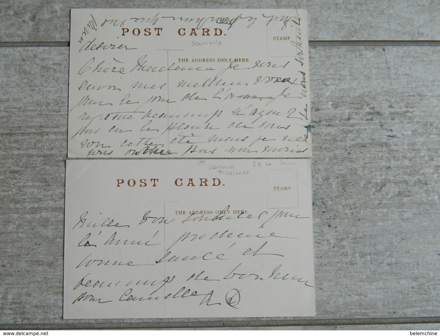 LOT 2 CARTES  GRAIG ARD  BOAT OF GARTEN    WITH HIGHLAND GREETINGS FOR CHRISTMAS TIDE AND NEW YEAR - Autres & Non Classés