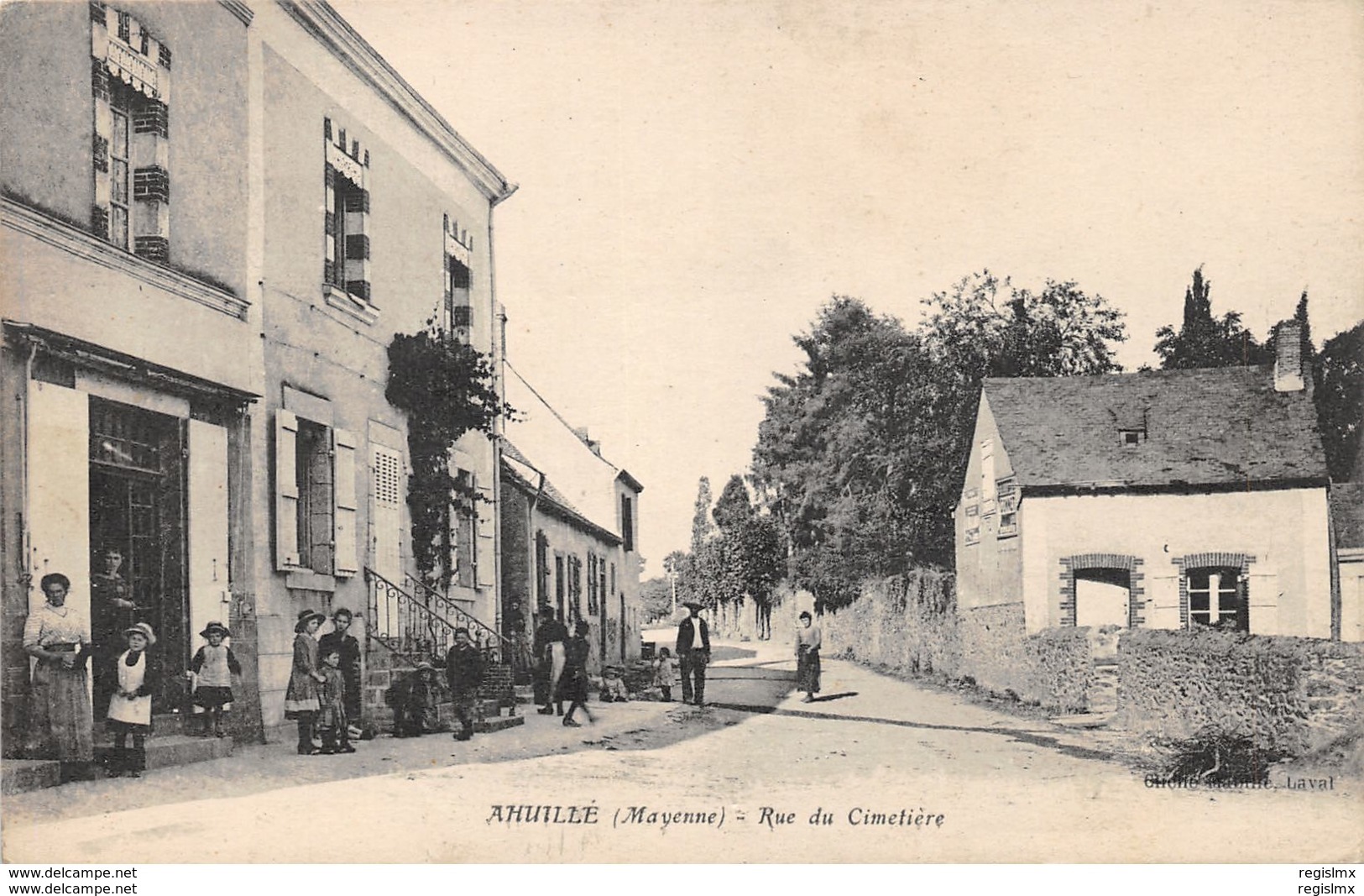53-AHUILLE-RUE DU CIMETIERE-N°R2044-F/0349 - Other & Unclassified