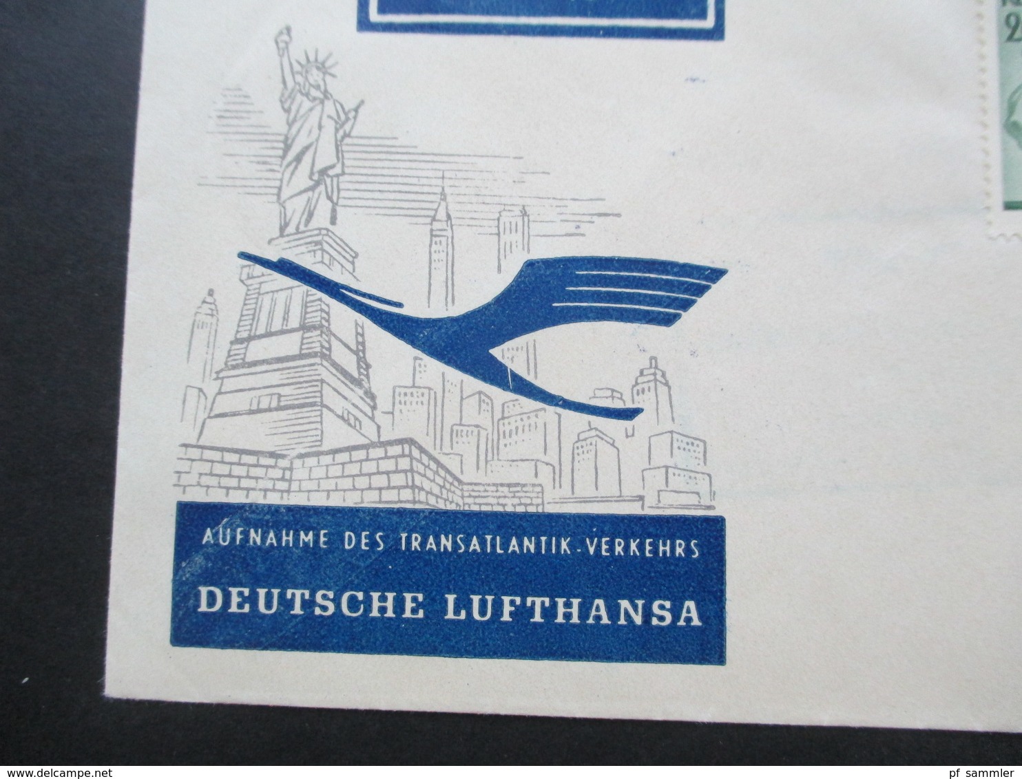 Österreich 1955 Vögel Nr. 955 U. 984 Flugpost Wien Via Hamburg - New York Lufthansa Eröffnungsflug Air Mail Field PTS - Briefe U. Dokumente