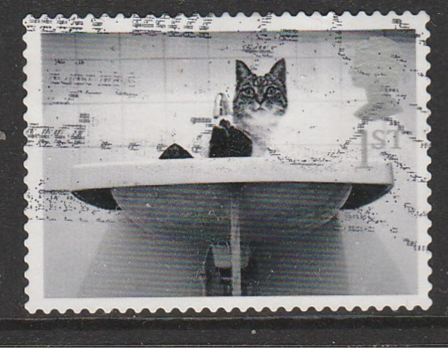 GB 2001 Cats And Dogs 1st Black Grey & Silver SG 2196 O Used - Used Stamps