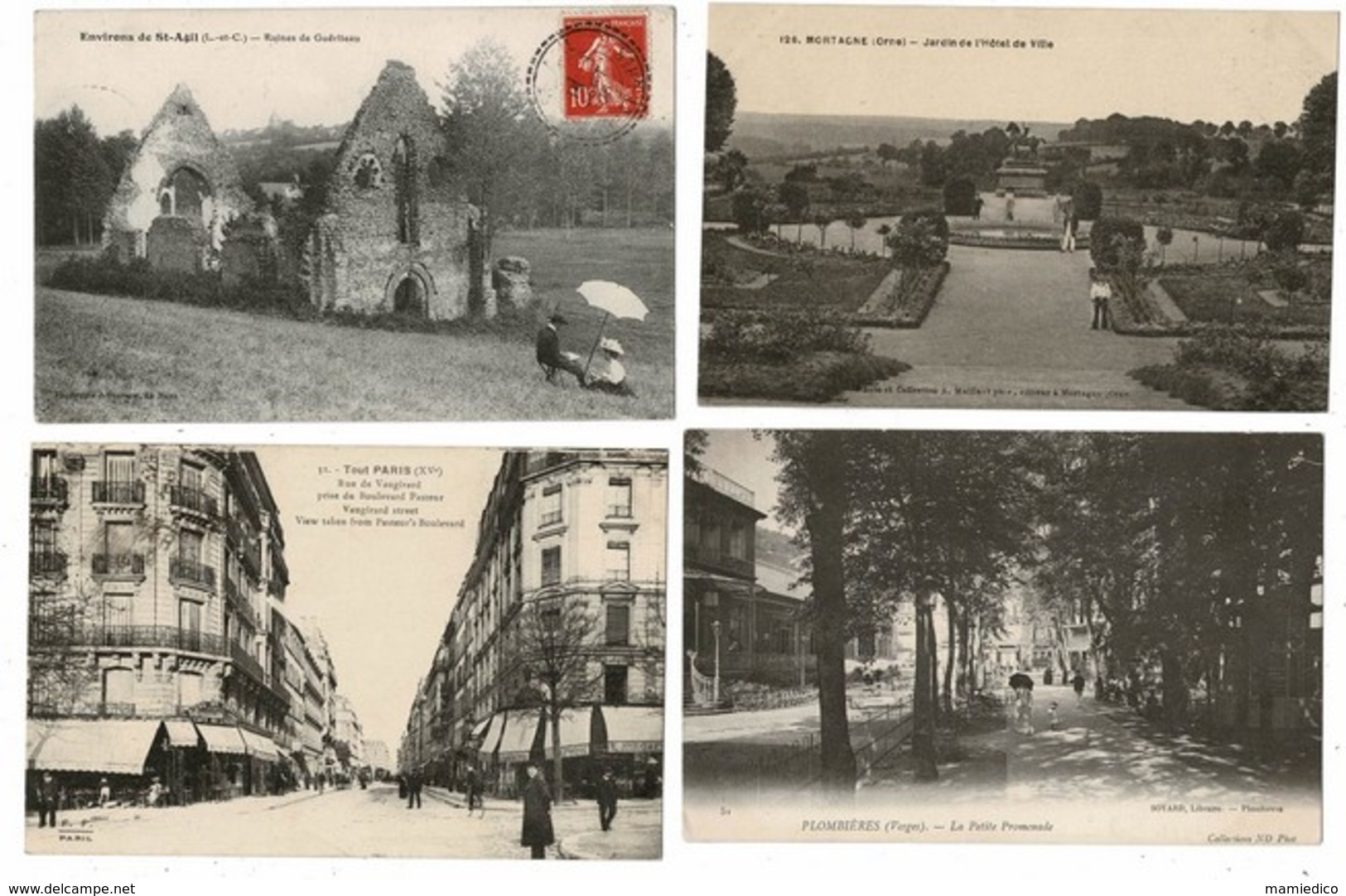 100 CP. Cartes Diverses Dans Un état Très Correct, Ont Souvent Voyagé. Prix De Départ 5 Euros.Toutes Scannées. Lot N° 40 - 100 - 499 Postcards