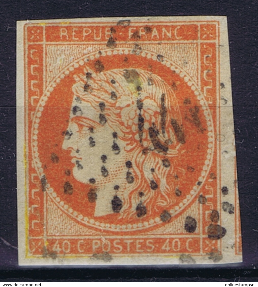 France: Yv 5 1850 Obl./Gestempelt/used Nice Margins  Repaired - 1849-1850 Cérès