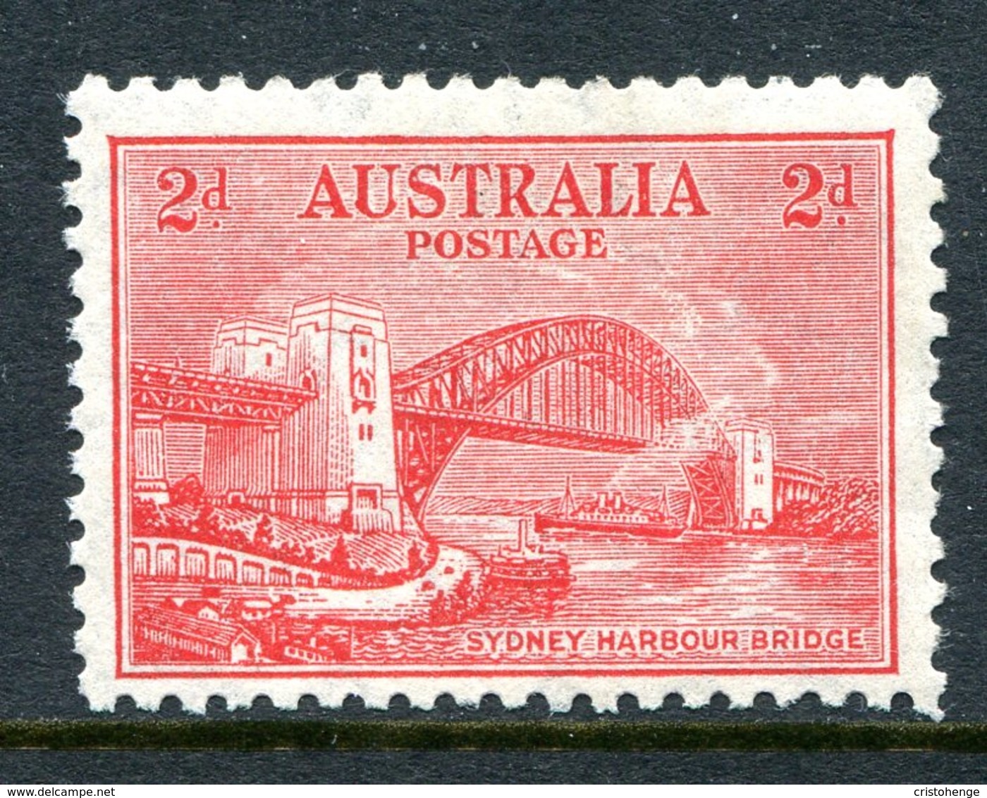 Australia 1932 Opening Of Sydney Harbour Bridge - 2d Scarlet - Wmk. CofA - HM (SG 144) - Mint Stamps