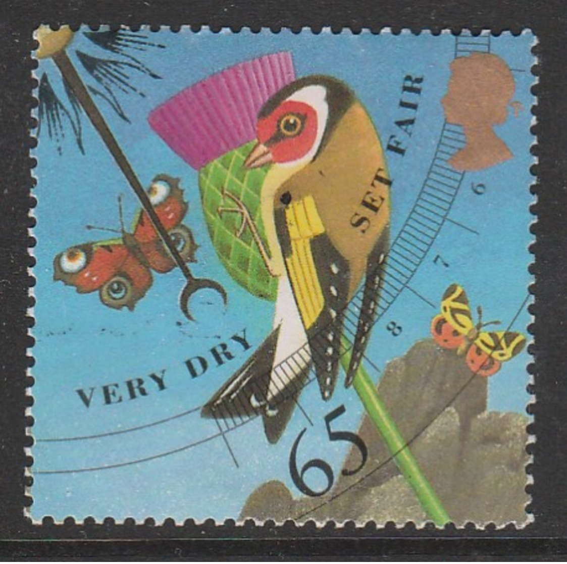 GB 2001 The Weather 65 P Multicoloured Sg:GB 2200 O Used - Usati