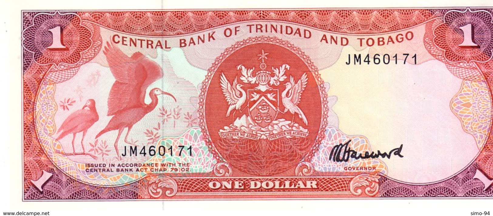 Trinidad & Tobago P.36c 1 Dollar 1985 Unc - Trinidad En Tobago