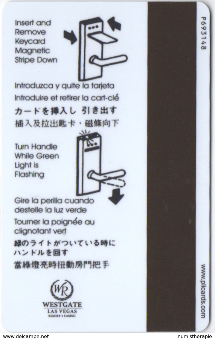 Carte Clé Hôtel Avec Casino Adjoint : Westgate Las Vegas : RockVault - Cartes D'hotel