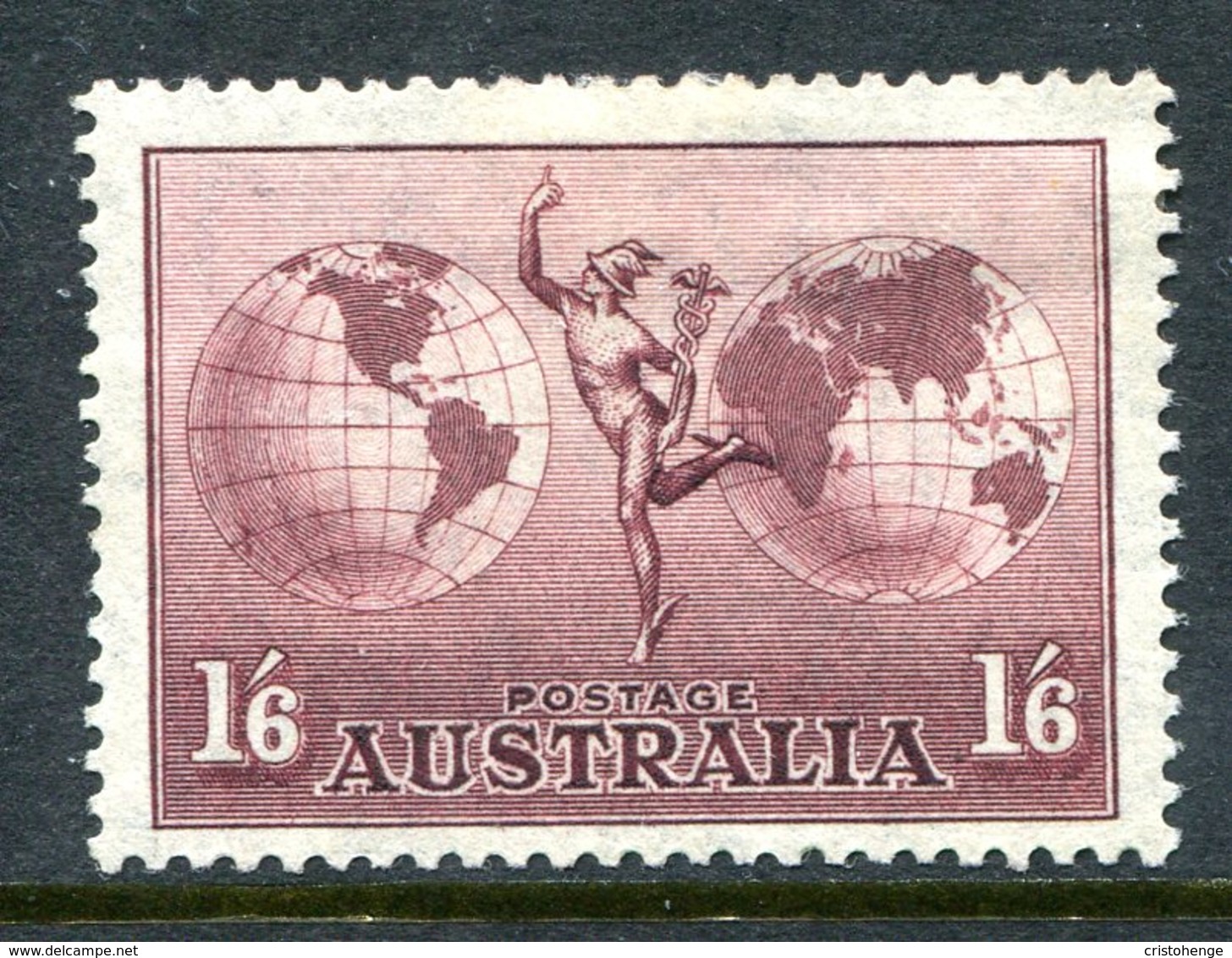 Australia 1934-48 Hermes - P.13½ X 14 - Thin Paper - HM (SG 153ab) - Ungebraucht