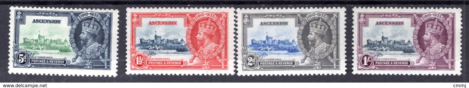 1935 - ASCENSIONE - Mi. Nr. 32/35 -  LH -  - (K-EA-361388.4) - Ascensione