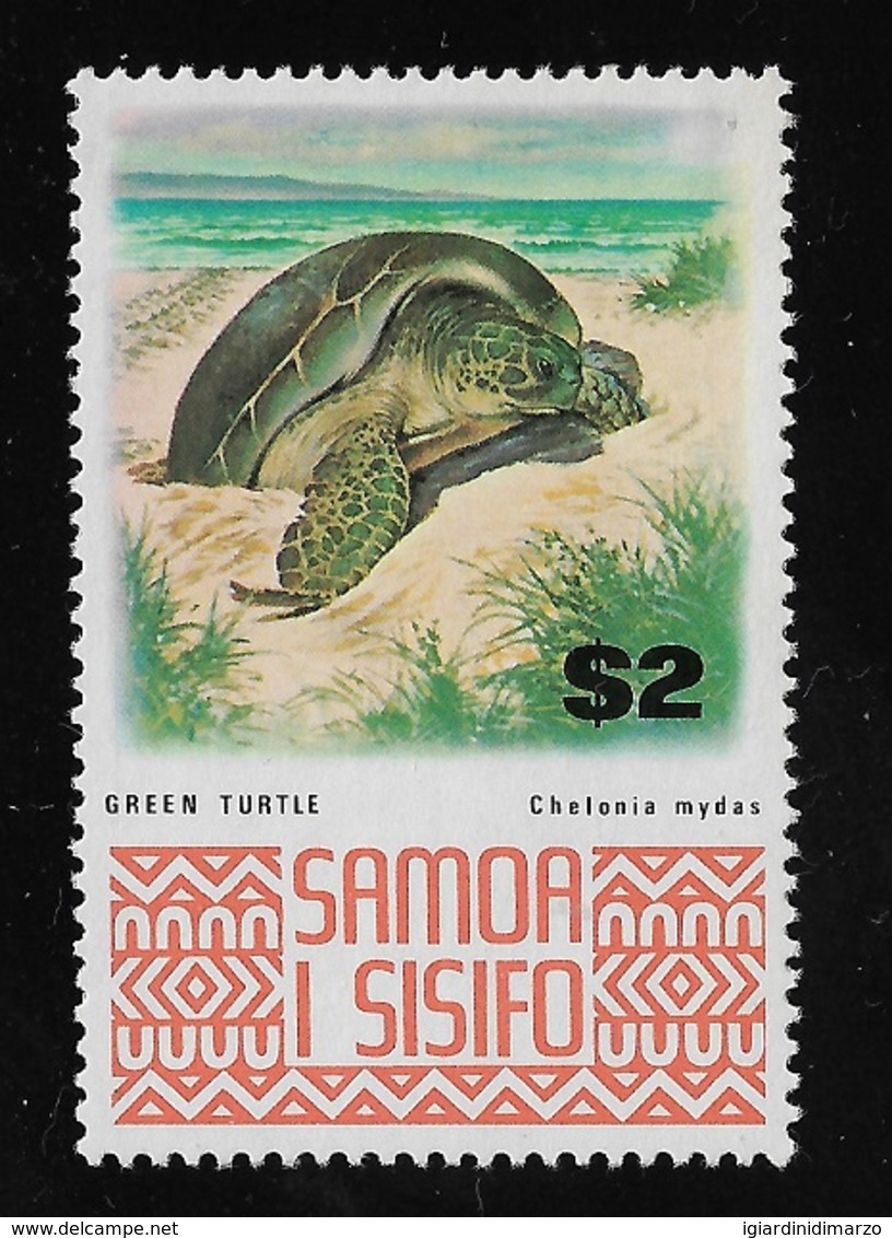 SAMOA - 1973: Valore Nuovo S.t.l. Da 2 D. Serie Ordinaria - TARTARUGA DI MARE - In Ottime Condizioni. - Samoa