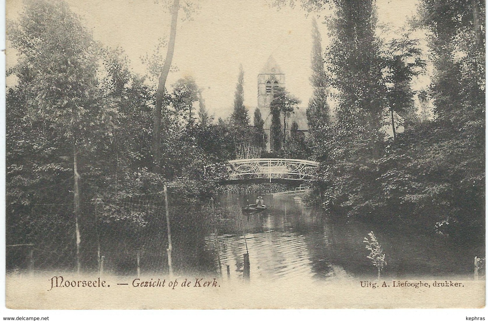 MOORSEELE - MOORSELE : Gezicht Op De Kerk - Cachet De La Poste 1907 - Wevelgem