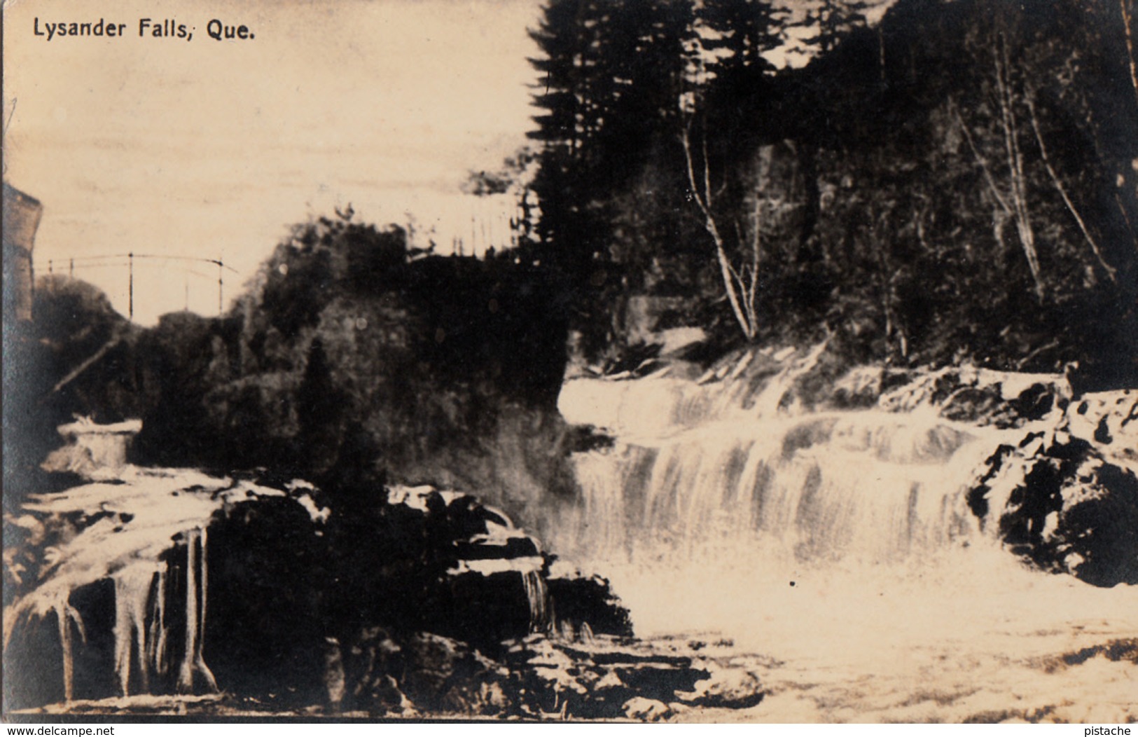 B&W RPPC - Real Photo - Chutes Lysander Falls Inverness Québec - Written 1910-1920 - Very Good Condition - 2 Scans - Other & Unclassified