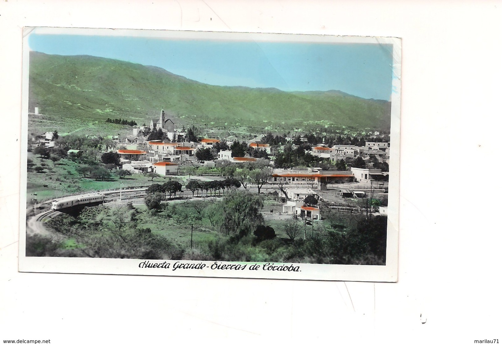 P16 SPAGNA PUERTA GRANDE SIERRAS DE CORDOBA 1963 FOTO CM 9X14 VIAGGIATA IN BUSTA TRENO FERROVIA - Altri & Non Classificati