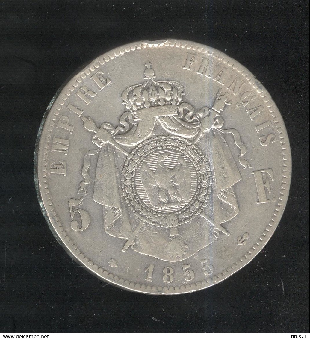 5 Francs France 1855 BB  - TTB - Sonstige & Ohne Zuordnung