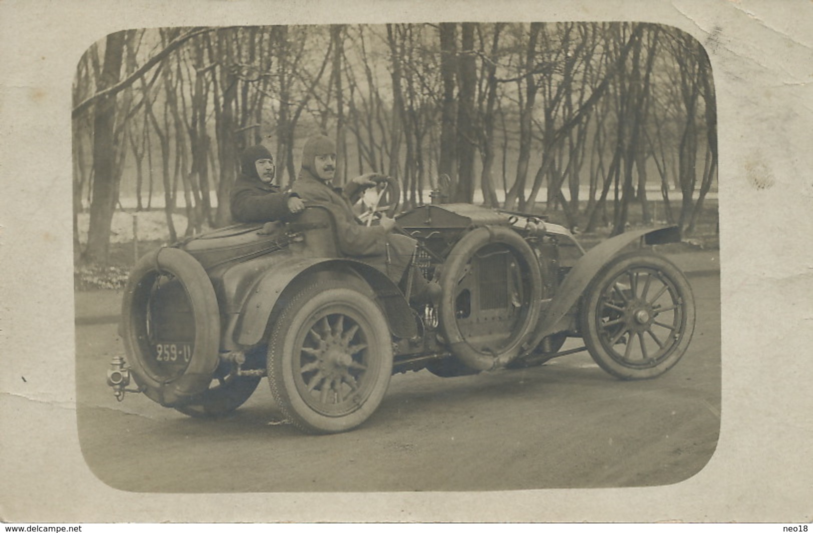 Carte Photo Maurice Philipp Bagnolet . Auto Sport FIAT . Garage FIAT 74 Bis Rue Lauriston Paris 16 - Bagnolet