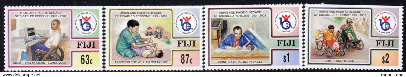 Fiji 1998 Decade Of Disabled People Set Of 4, MNH, SG 1010/3 (BP2) - Fiji (1970-...)