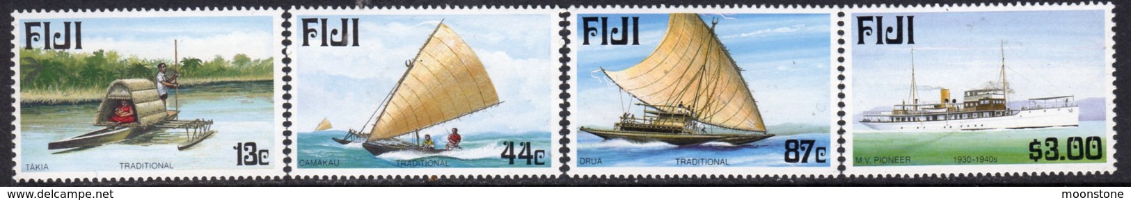 Fiji 1998 Maritime Past & Present I Ships Set Of 4, MNH, SG 1031/4 (BP2) - Fiji (1970-...)