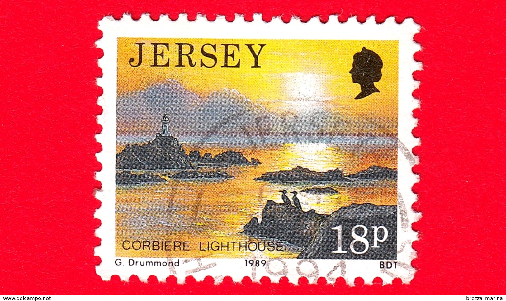 JERSEY - Usato - 1989 - Paesaggi - Vedute - Corbiere Lighthouse - 18 - Jersey