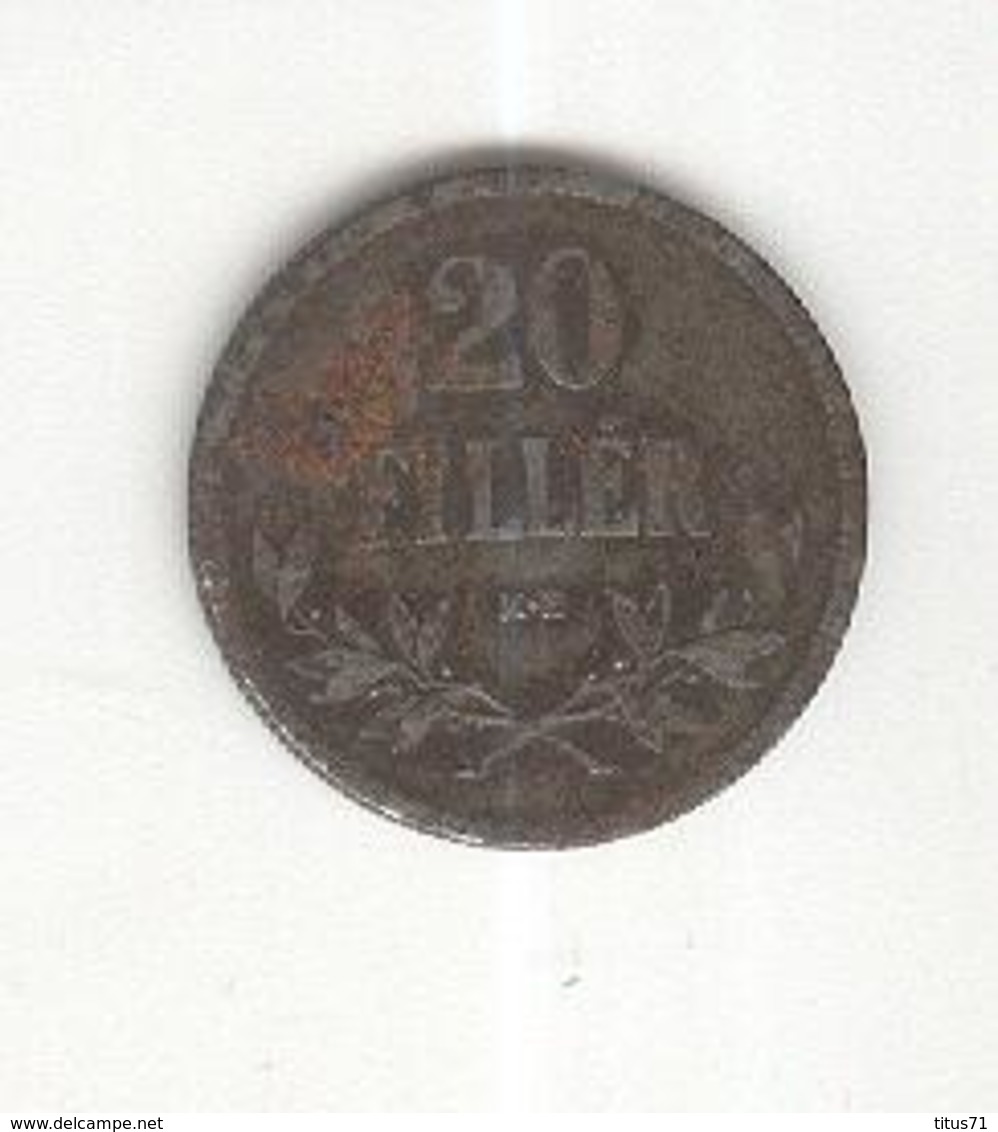 20 Filler Hongrie / Hungary 1916 Fer / Iron - Hungría