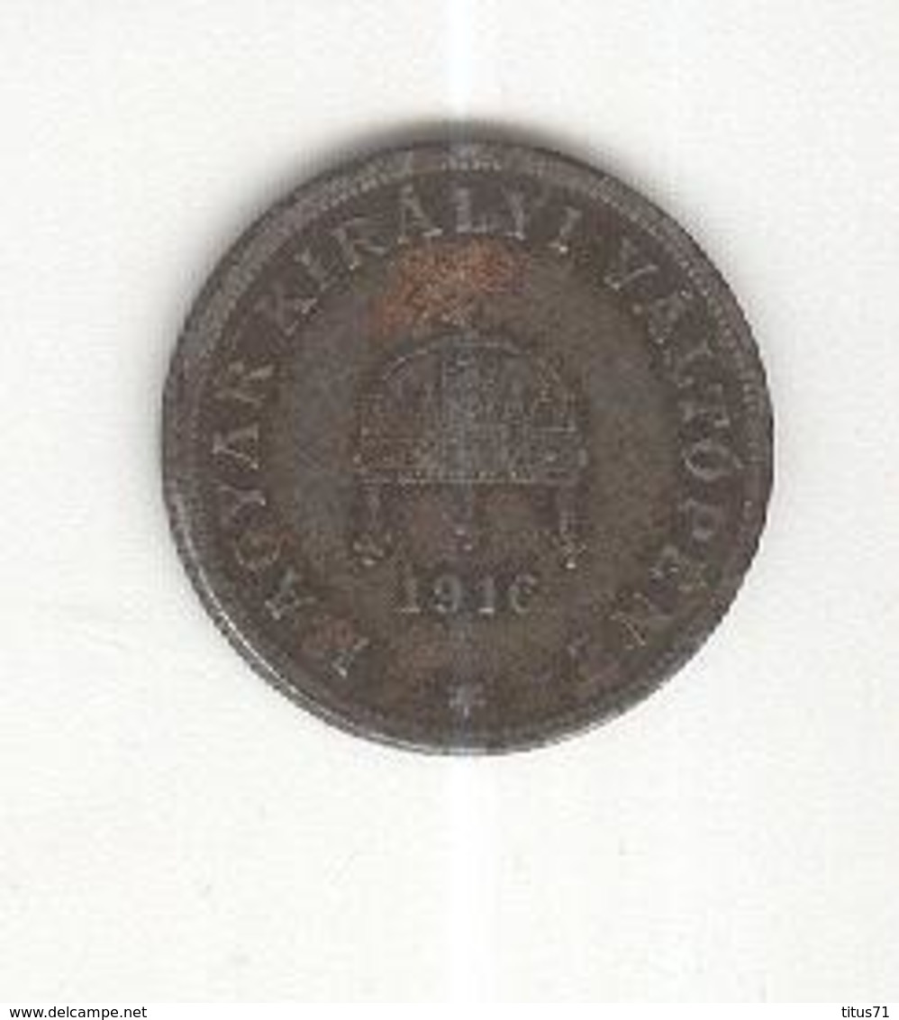 20 Filler Hongrie / Hungary 1916 Fer / Iron - Ungheria