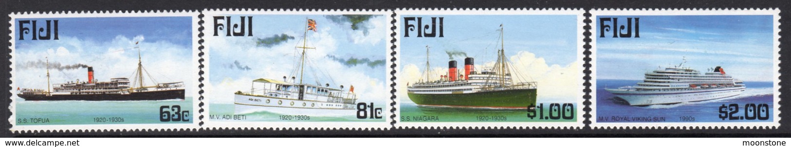 Fiji 1999 Maritime Past & Present II Ships Set Of 4, MNH, SG 1044/7 (BP2) - Fiji (1970-...)