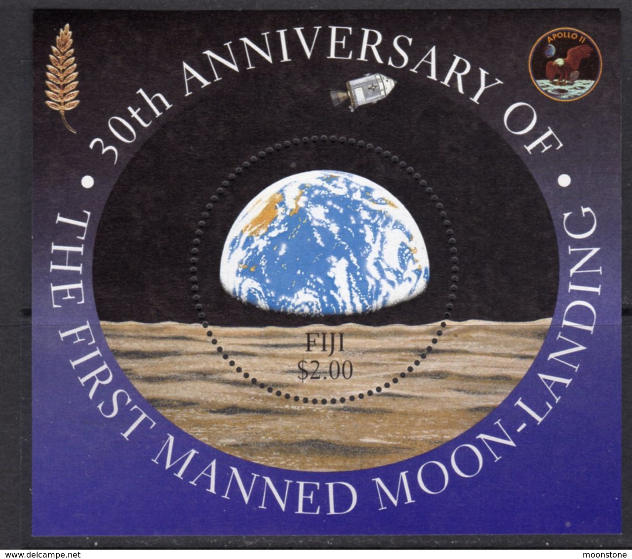 Fiji 1999 30th Anniversary Of 1st Moon Landing MS, MNH, SG 1058 (BP2) - Fiji (1970-...)