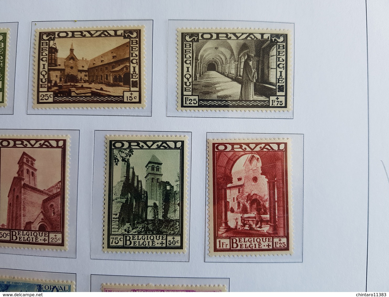 Timbres Belgique N°363 à 374 "Orval" - 1933 - Neufs - Cote Y&T: 900€ - Unused Stamps