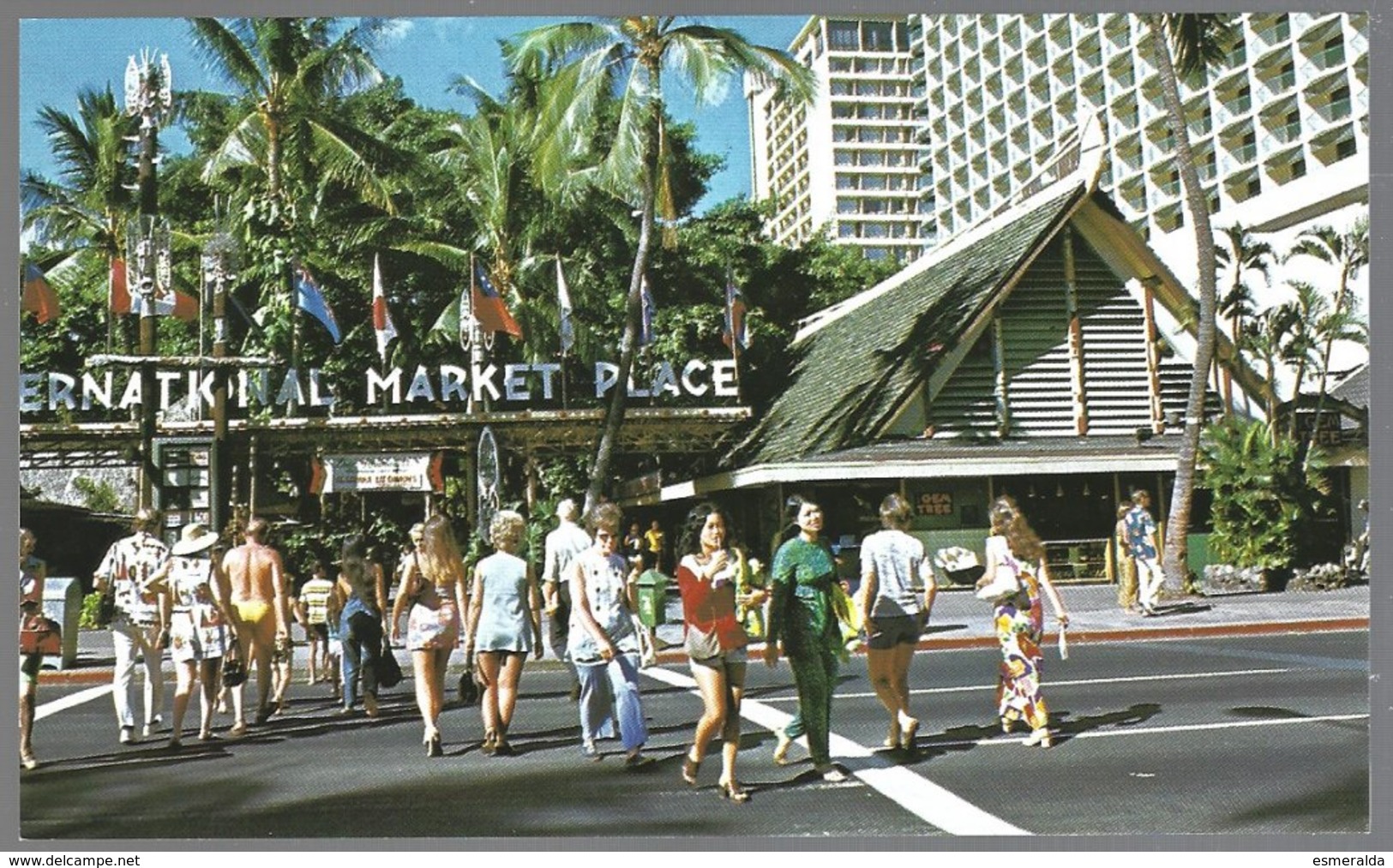 PC  Hawaii Island, Hononulu, International Market Place,shopping Mall Of Waikiki . Unused - Marchés