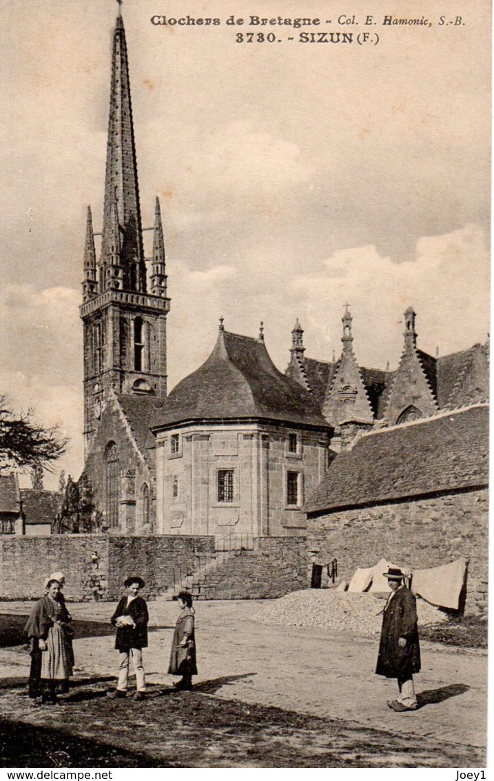 Cpa Sizun Clochers De Bretagne - Sizun