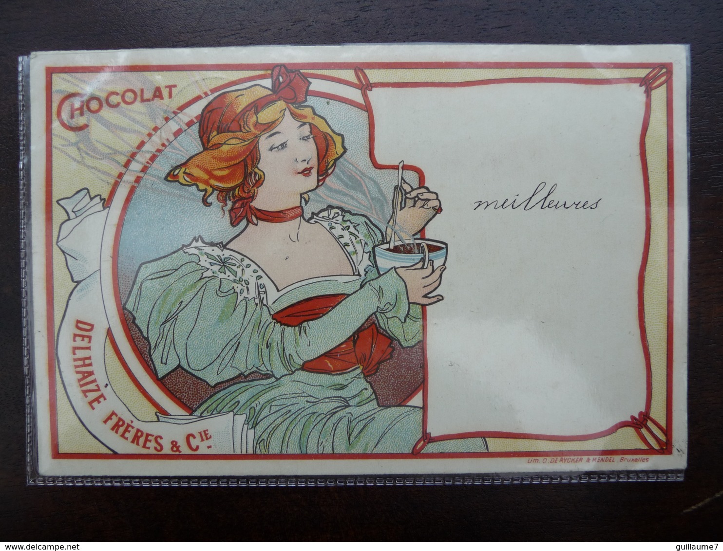 CPA - Chocolat Delhaize Frères & Cie - Derycker Mendel - Art Nouveau - Publicité