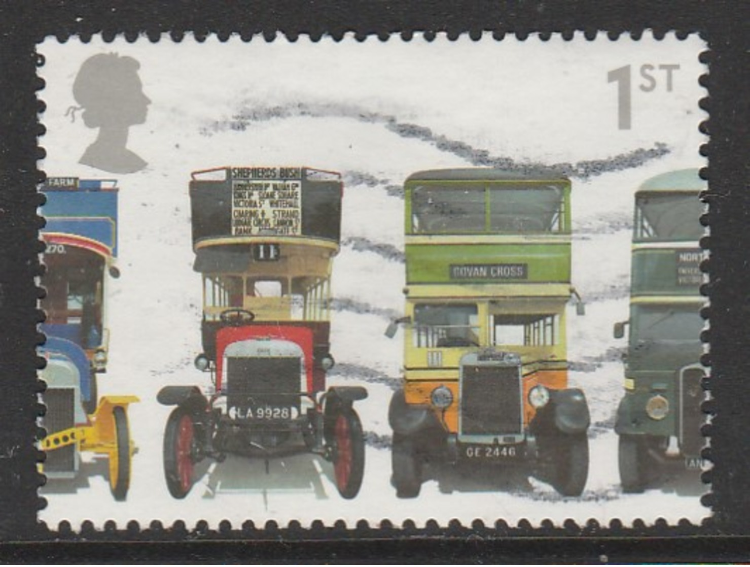 GB 2001 The Anniversary Of The Double Decker Bus 1st Multicoloured SG 2210 O Used - Used Stamps