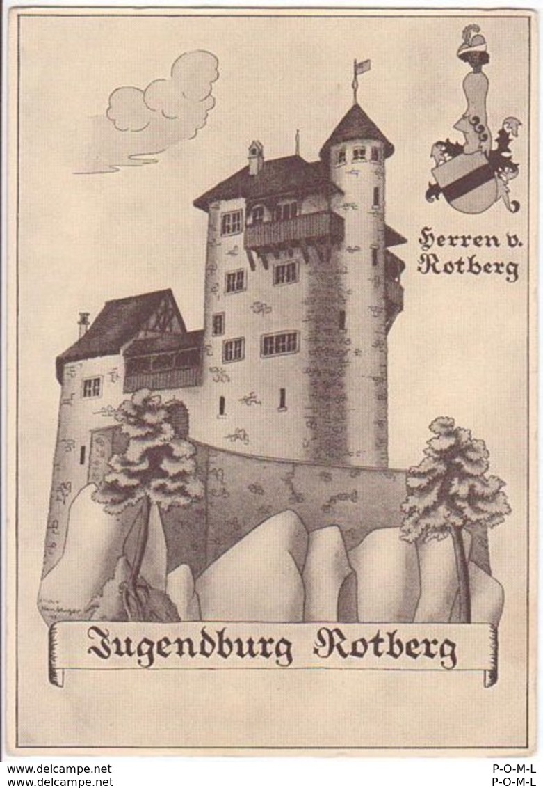 Metzerlen-Mariastein, Jugendburg Rotberg, Illustration - Metzerlen-Mariastein