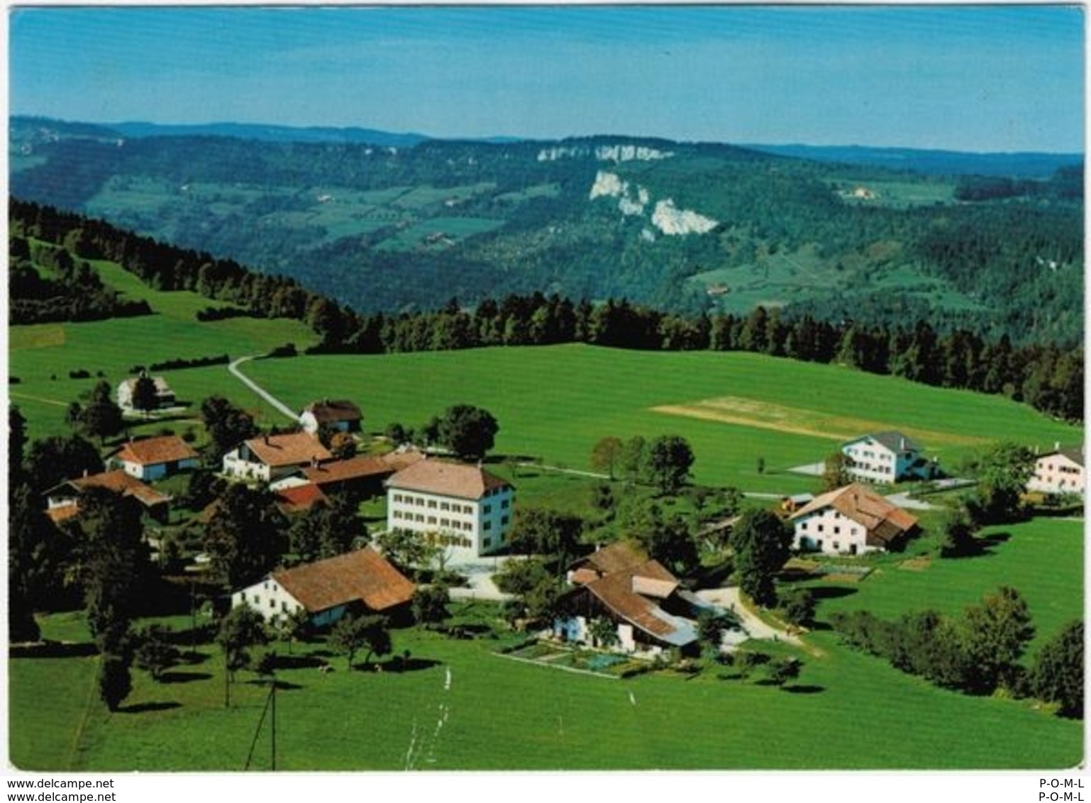 Le Cerneux-Godat (Les Bois). Colonie De Vacances STIFTUNG WASSERTURM, Vue Aérienne Circ. 1978 - Les Bois