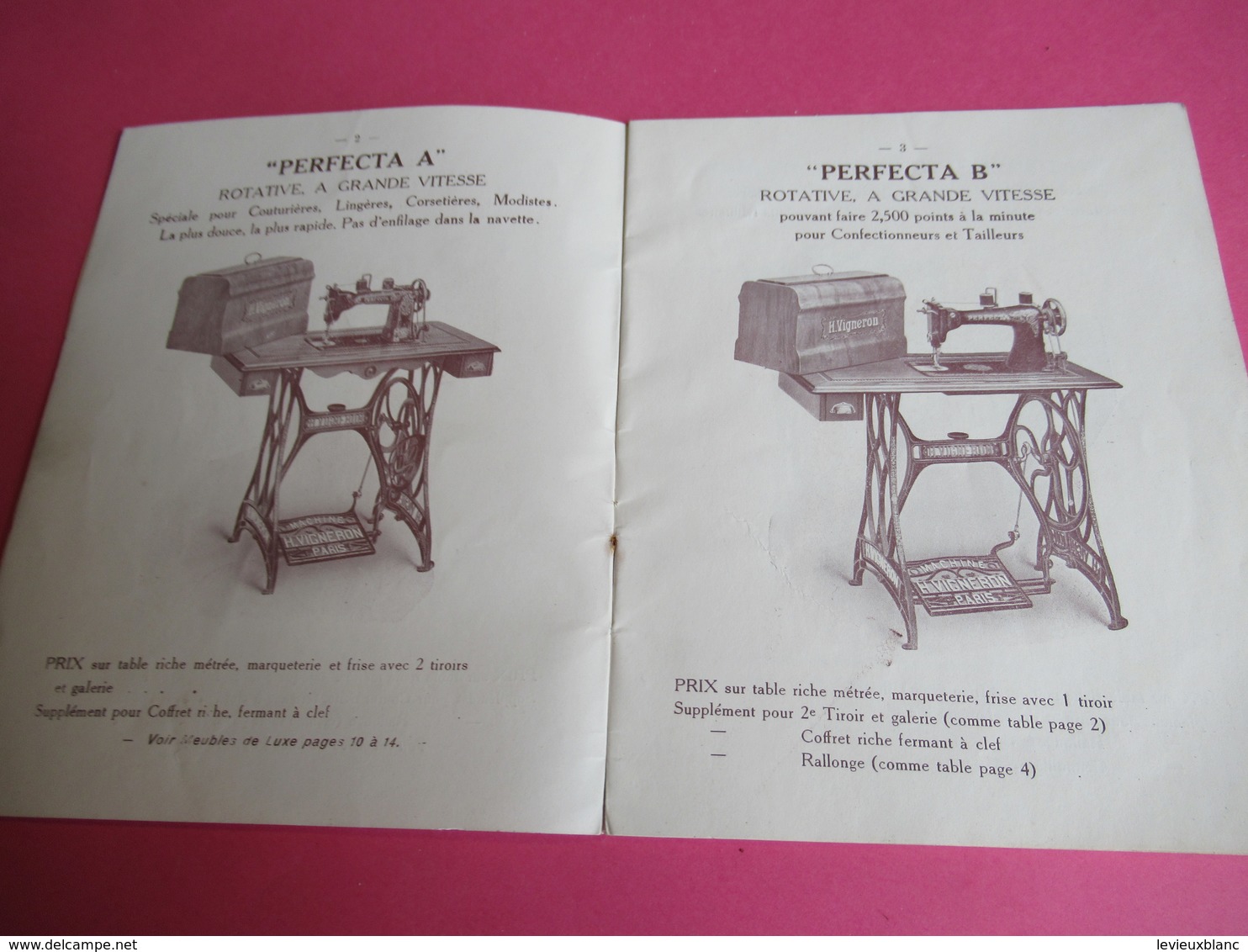 Catalogue/Machine à Coudre H VIGNERON/A Total Successeur/70 Bd Sébastopol/Paris/Machat/Brive/Corréze/Vers 1920 CAT246 - Autres & Non Classés