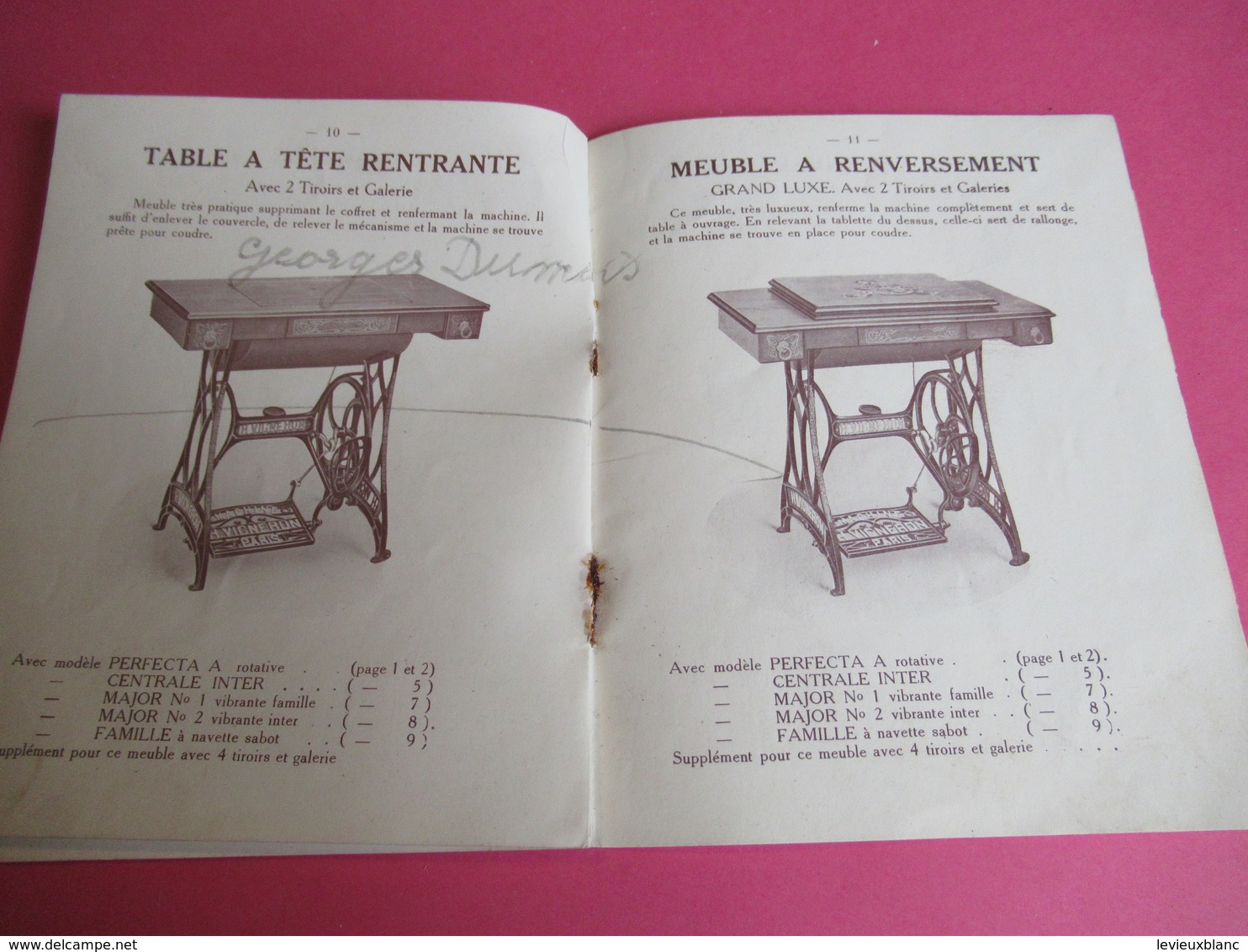 Catalogue/Machine à Coudre H VIGNERON/A Total Successeur/70 Bd Sébastopol/Paris/Machat/Brive/Corréze/Vers 1920 CAT246