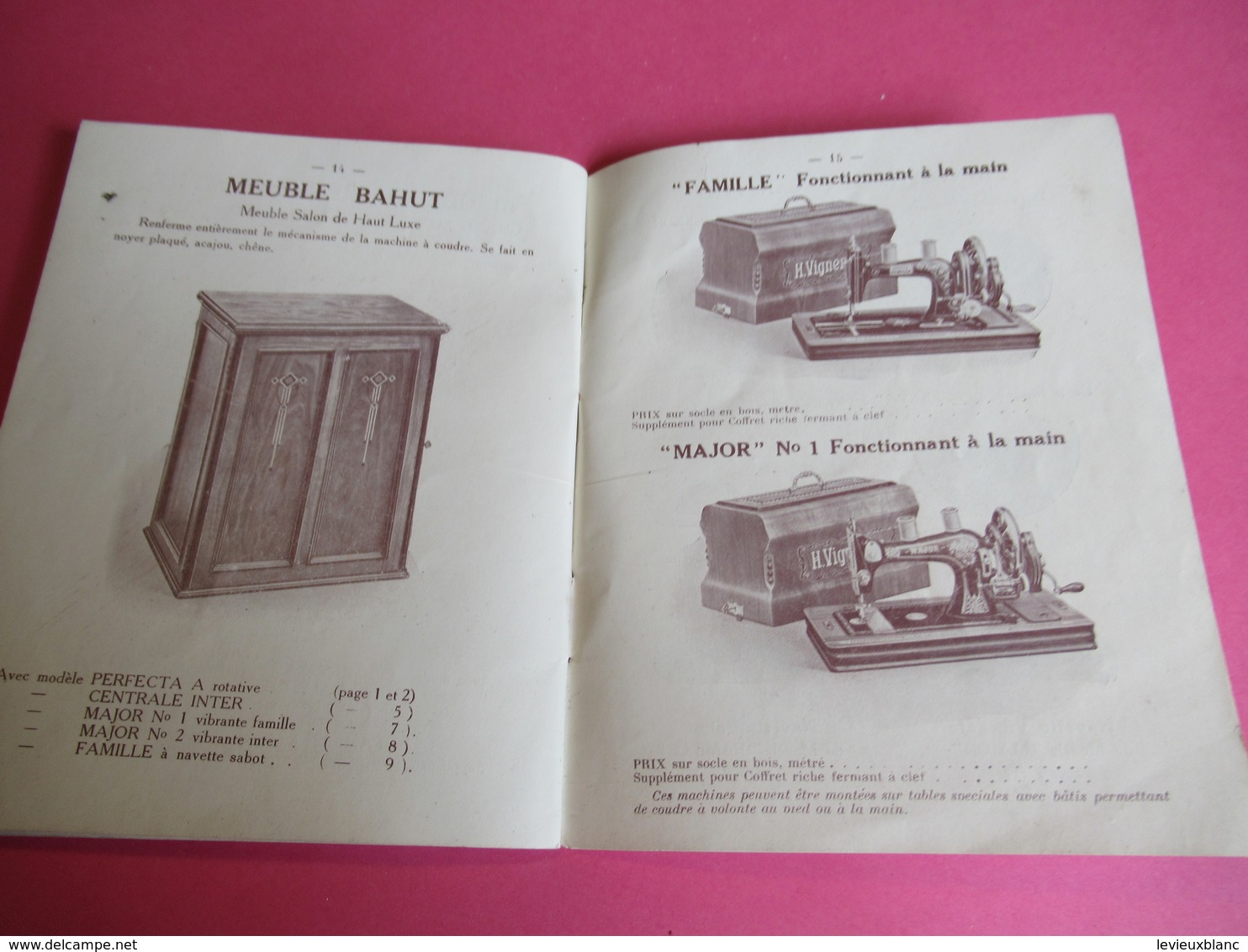 Catalogue/Machine à Coudre H VIGNERON/A Total Successeur/70 Bd Sébastopol/Paris/Machat/Brive/Corréze/Vers 1920 CAT246