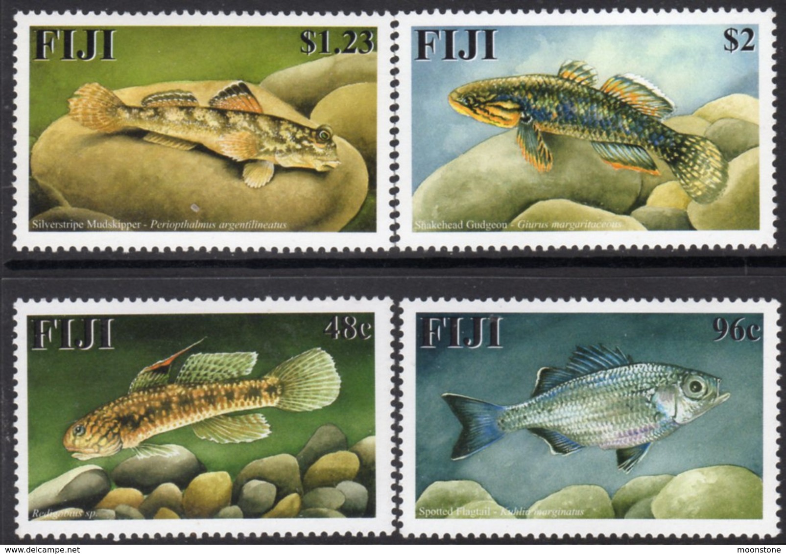 Fiji 2002 Freshwater Fish Set Of 4, MNH, SG 1158/61 (BP2) - Fiji (1970-...)