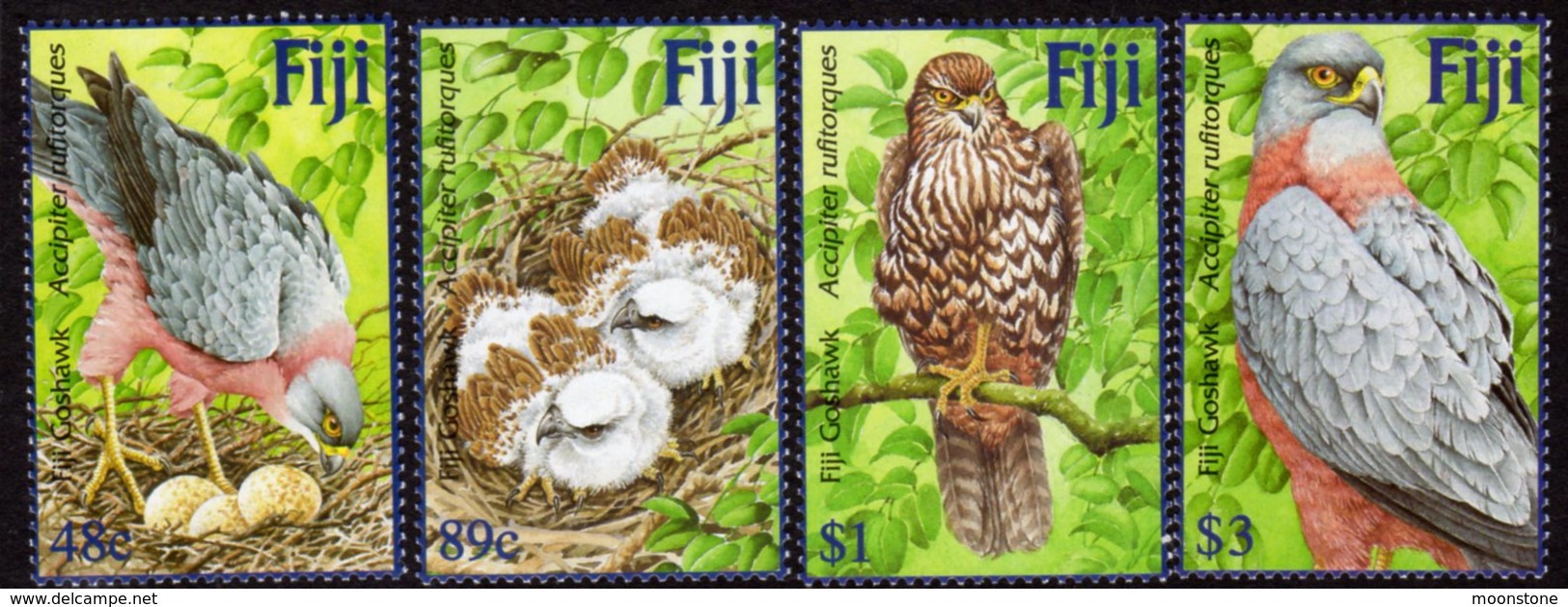 Fiji 2002 Goshawk Bird Set Of 4, MNH, SG 1170/3 (BP2) - Fiji (1970-...)